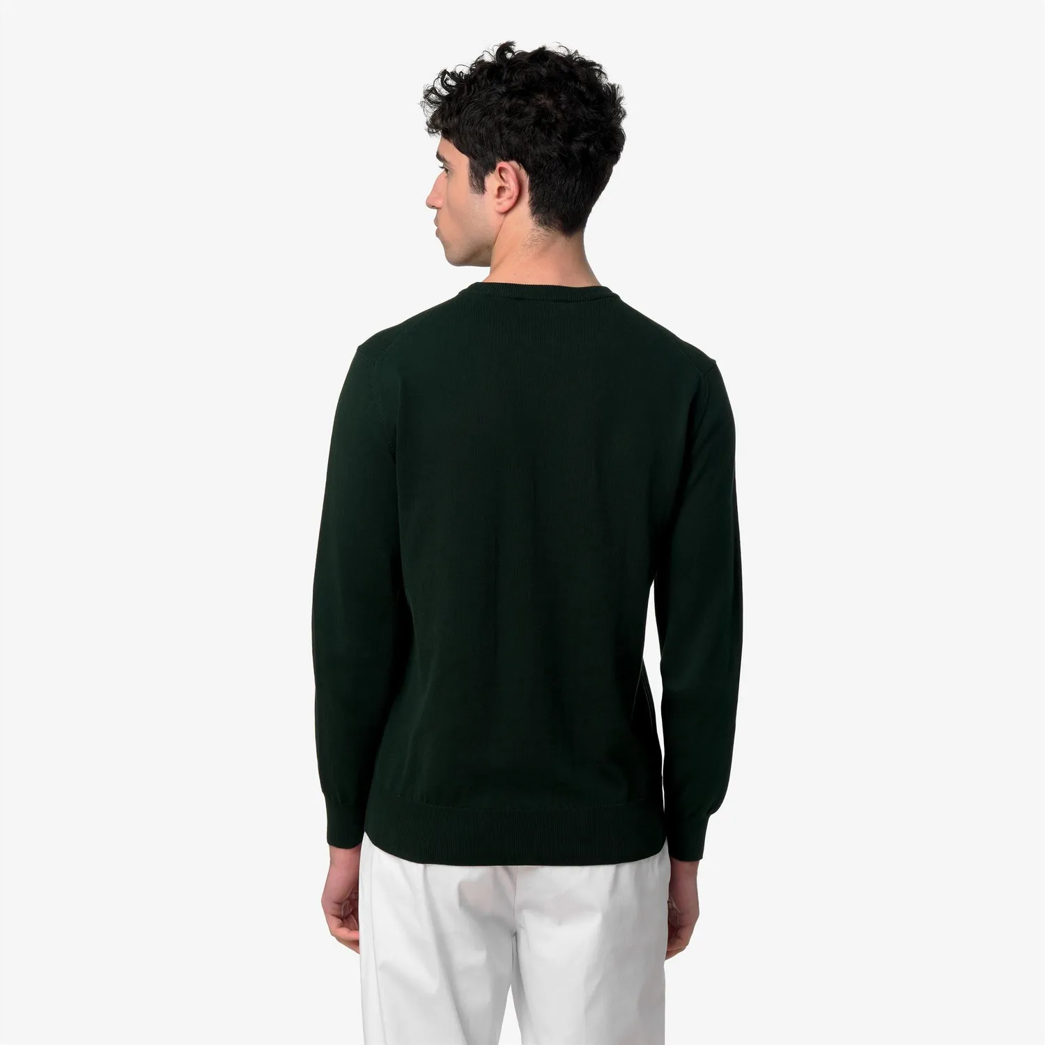 K-Way Sebastien Cotton pulover barbati verde bumbac