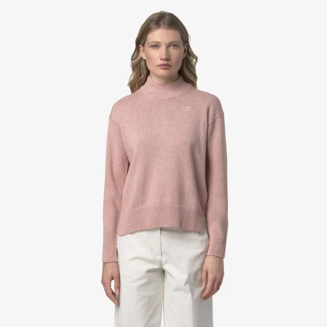 K-Way Agata Cotton Cashmere pulover dama roz bumbac