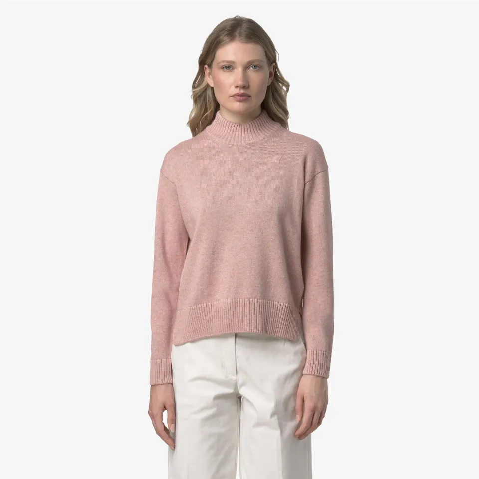 K-Way Agata Cotton Cashmere pulover dama roz bumbac
