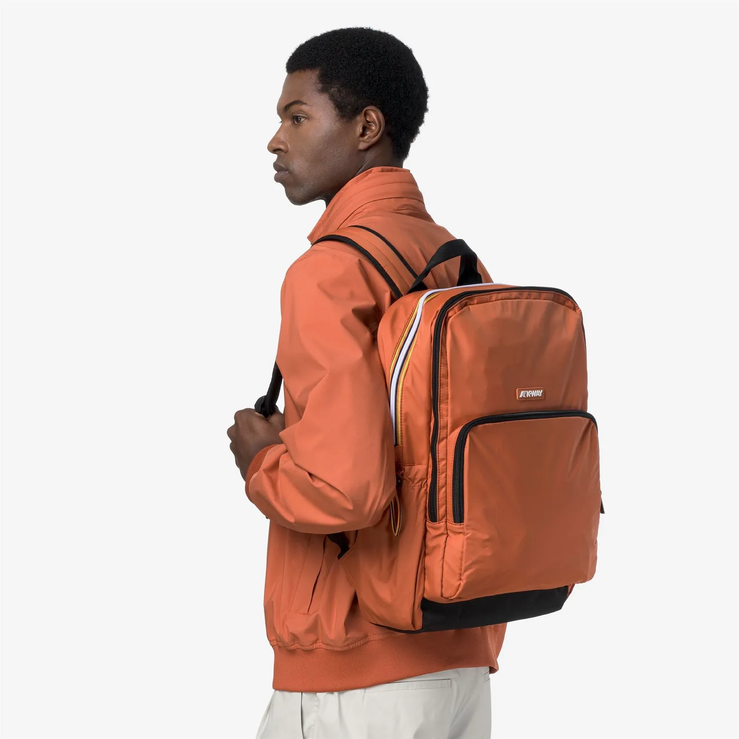 K-Way Gizy K4112XW rucsac Orange Brownish impermeabil laptop