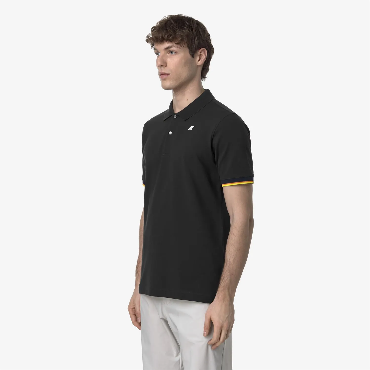 K-Way Vincent polo barbati negru slim