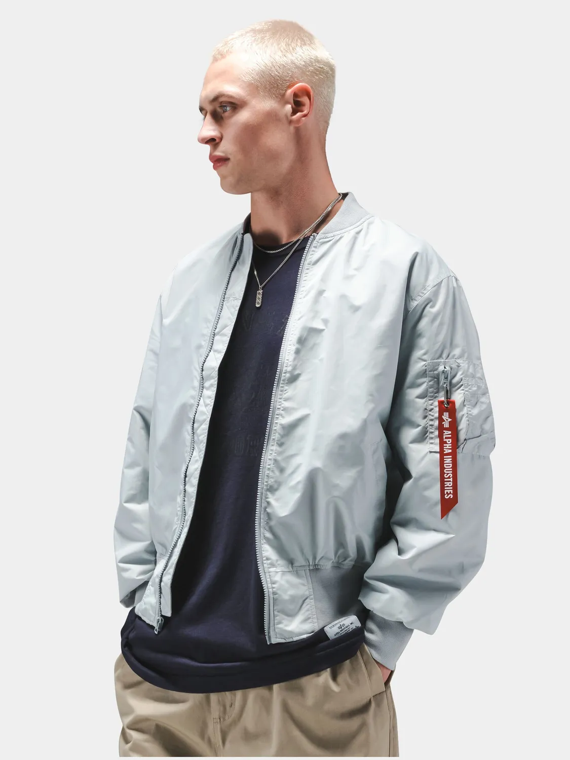 Alpha Industries L-2B Hunter geaca bomber negru nylon
