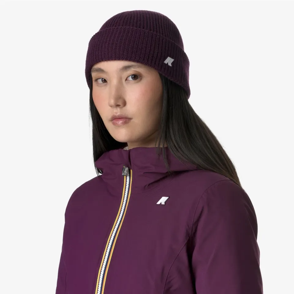 K-Way Brice Cardigan Stitch caciula unisex violet lana
