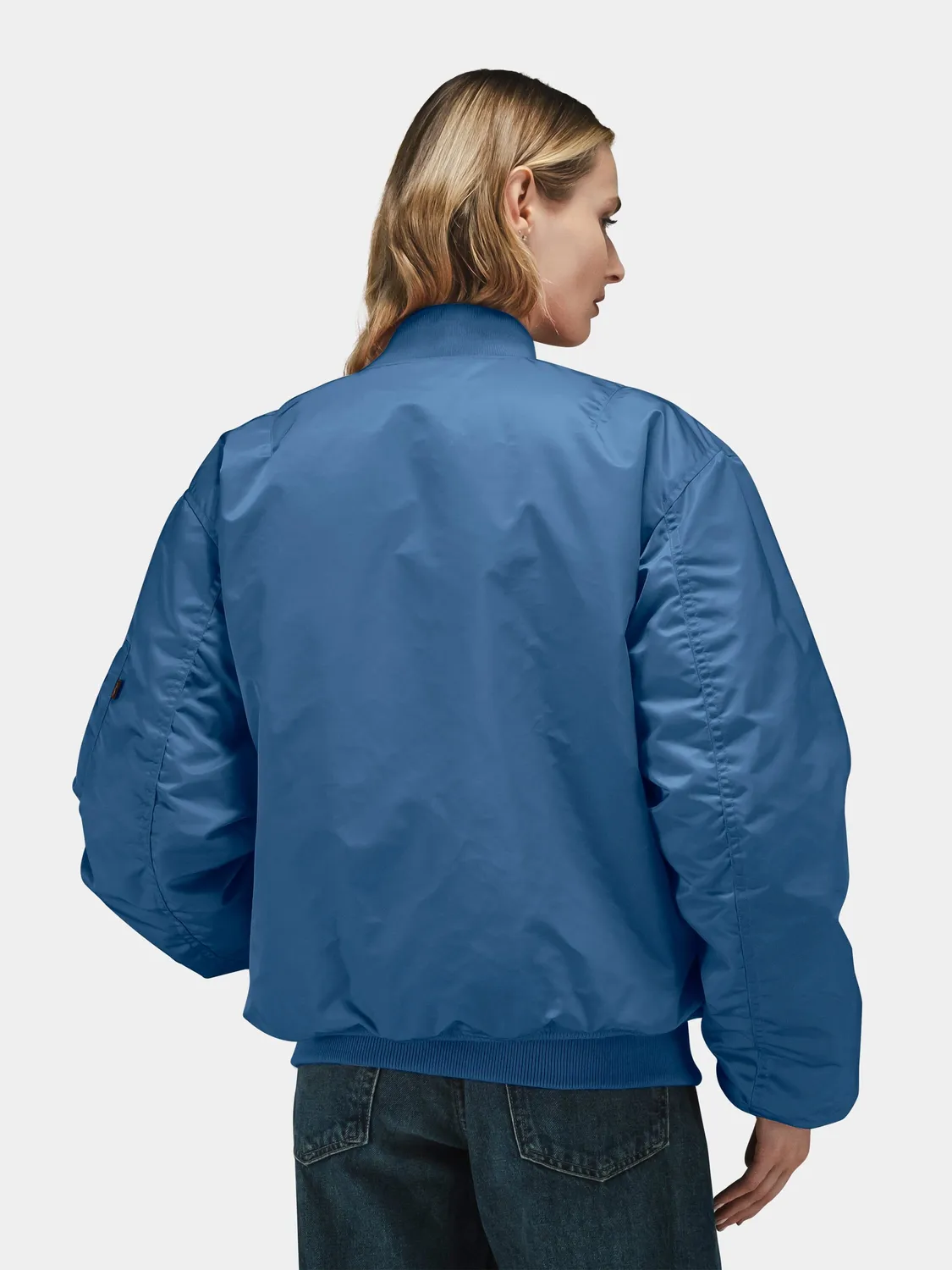 Alpha Industries MA-1 geacă bomber reversibilă albastru elemental