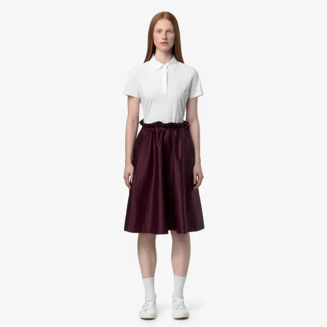 K-Way Gaelal Shiny Cotton fustă damă violet midi