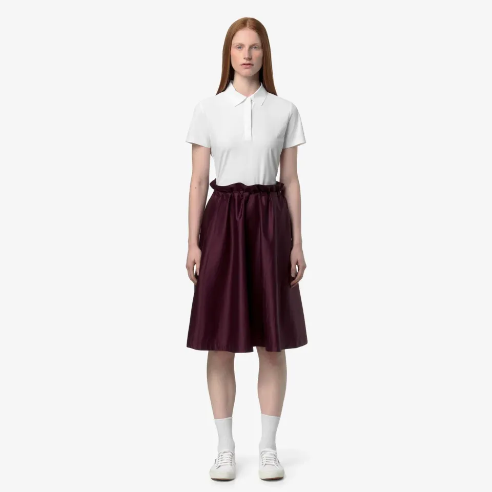 K-Way Gaelal Shiny Cotton fustă damă violet midi