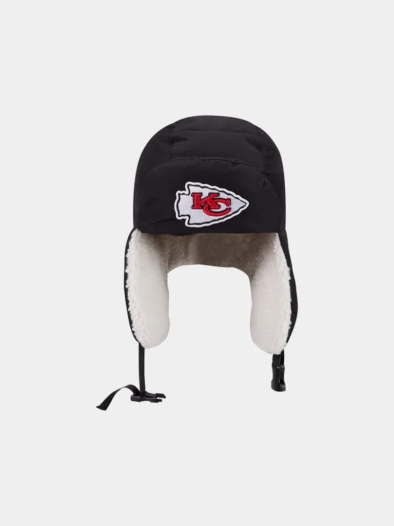 Alpha Industries Kansas City Chiefs Quilted Trapper caciula neagra