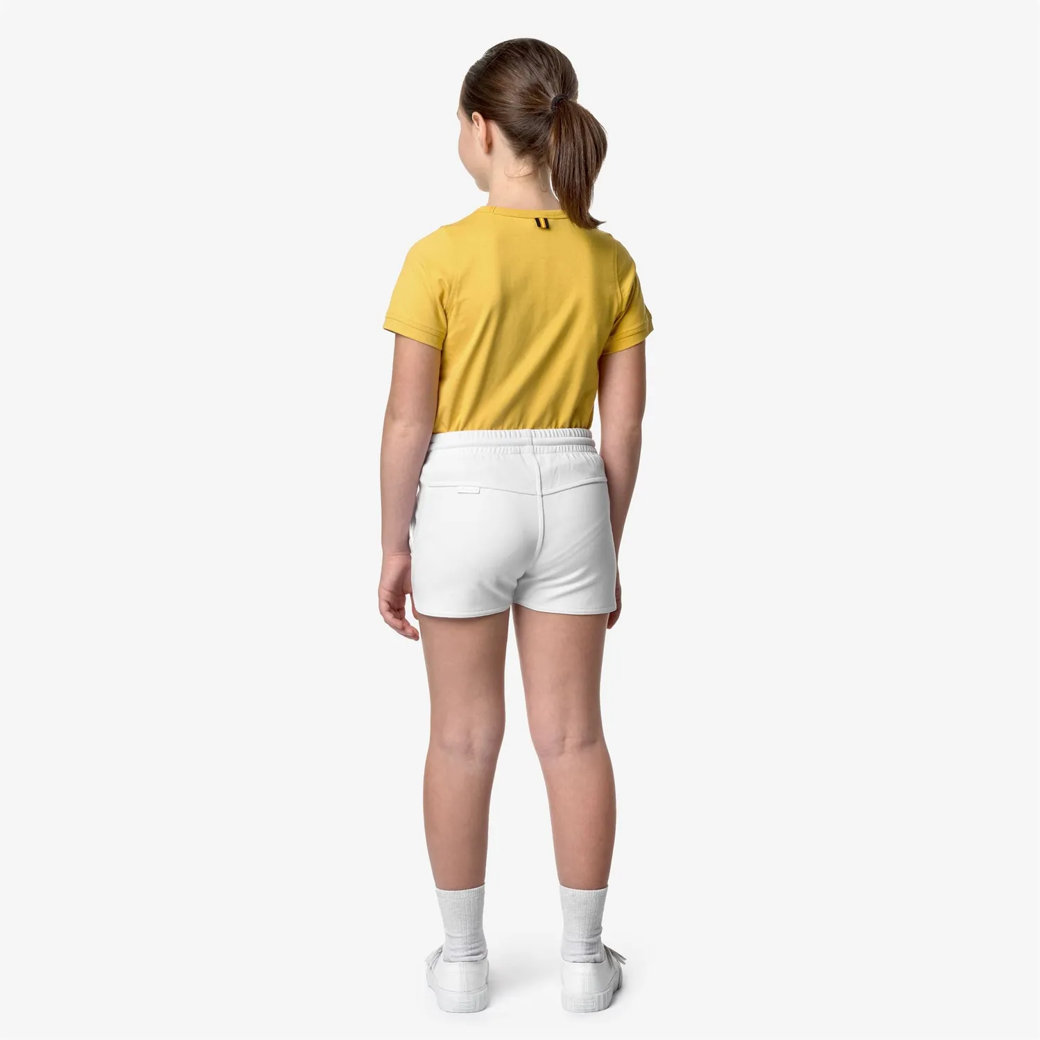 K-Way Rykielle Interlock pantaloni scurți fete White bumbac