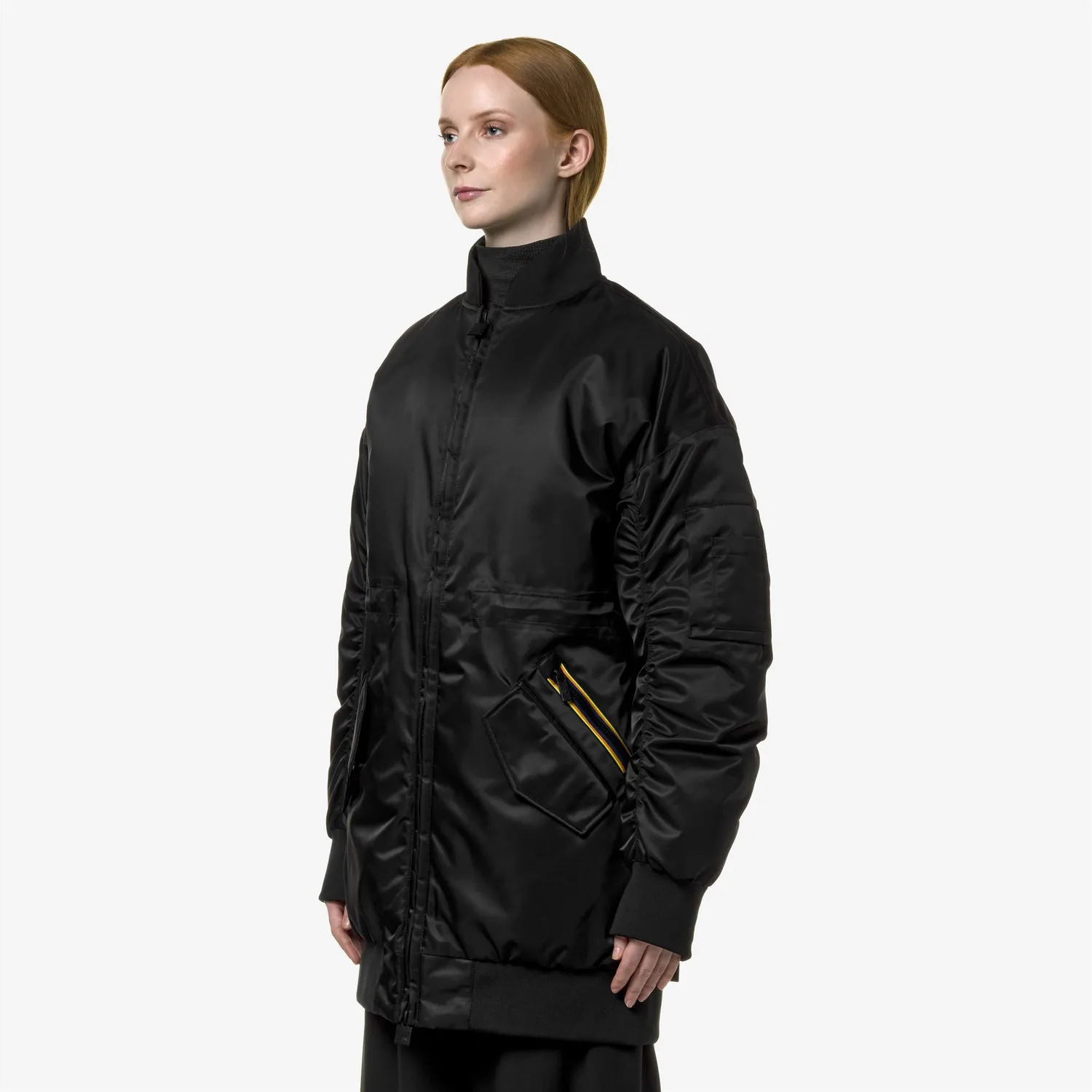 K-Way Lonw Thermo Shiny Twill geaca dama negru calduroasa