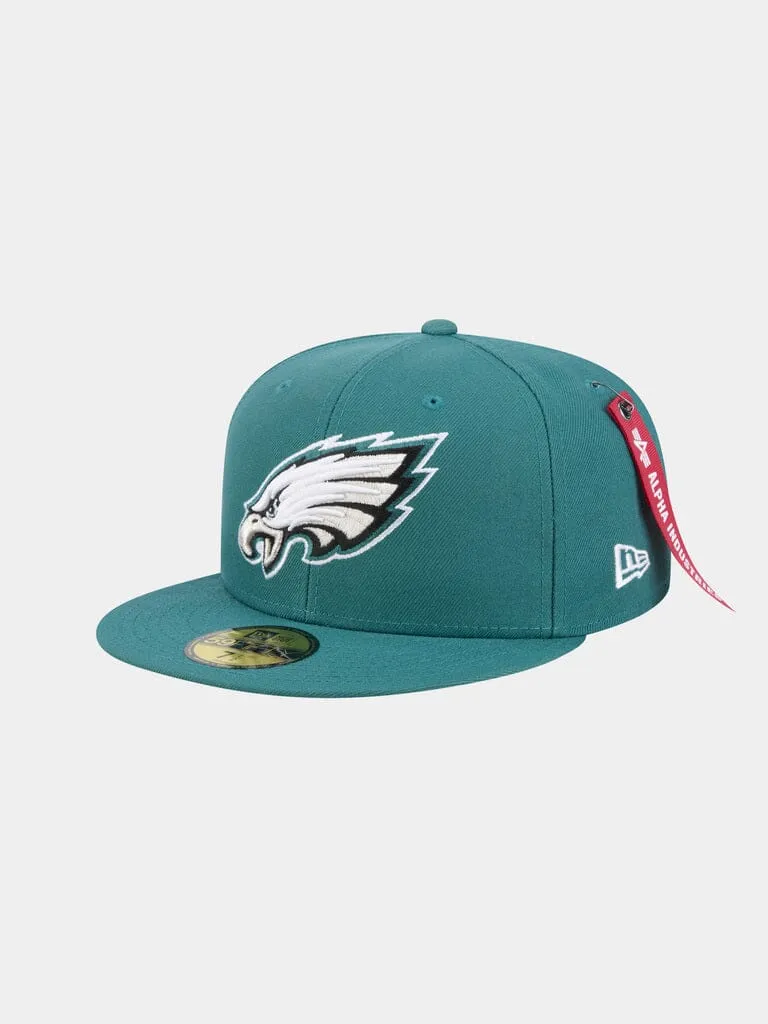 Alpha Industries 59Fifty Philadelphia Eagles sapca teal