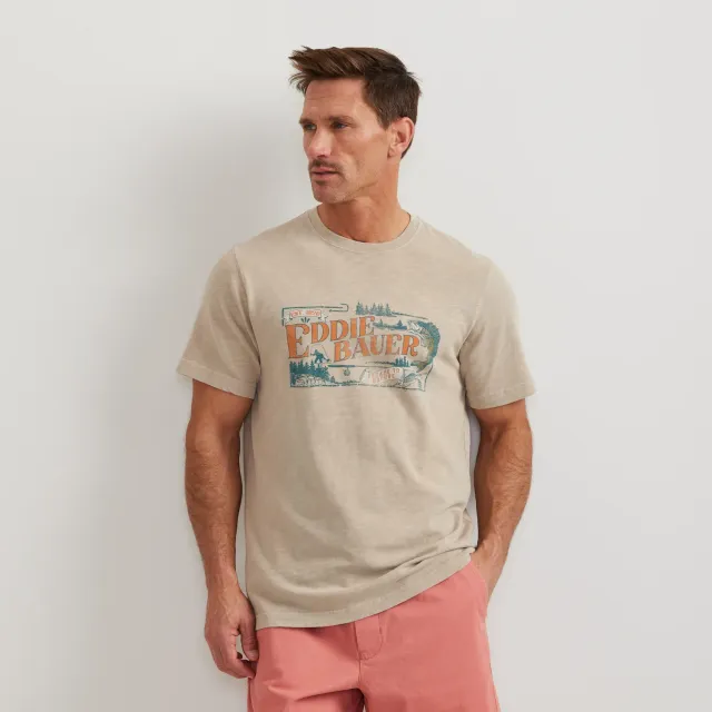 Eddie Bauer Nature Reissue tricou pumice bumbac