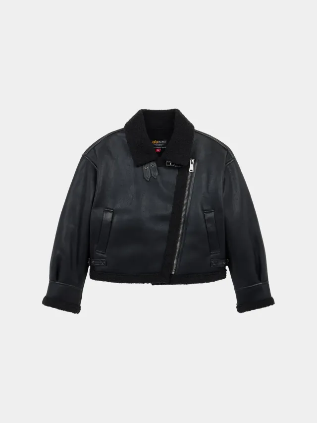 Alpha Industries Grove Moto geacă damă Black scurtă