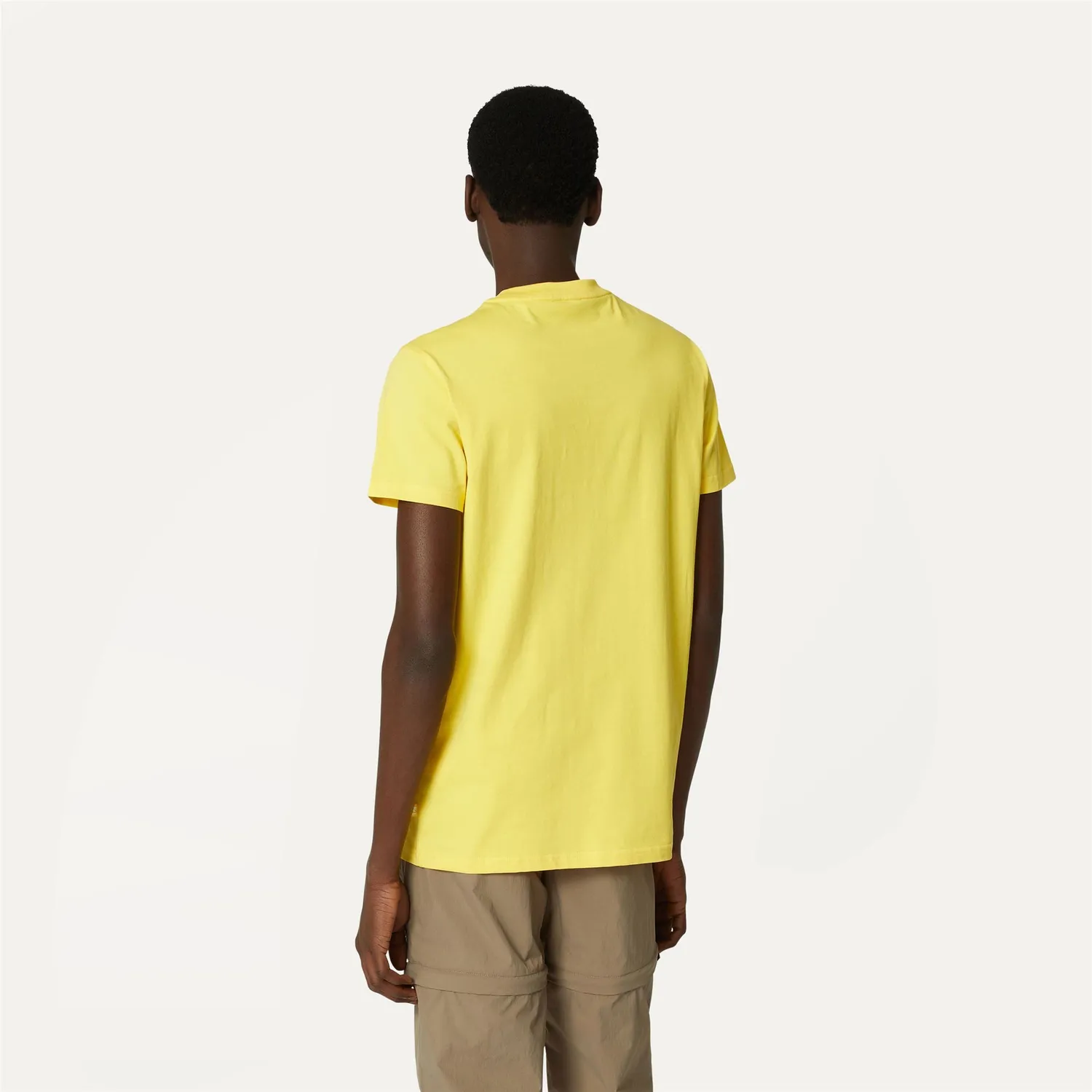 K-Way Elliot tricou barbati galben din bumbac