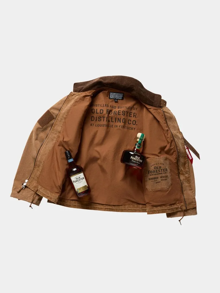 Alpha Industries Old Forester Deck geaca kaki din canvas groasa