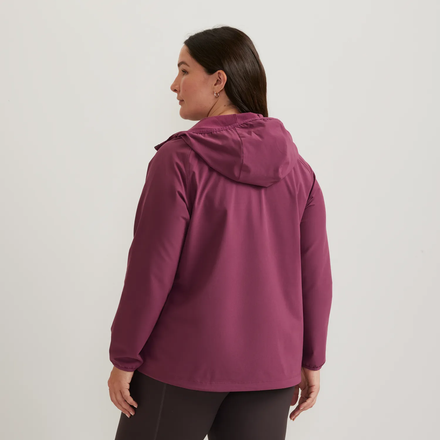 Eddie Bauer Stratify Soft Shell hanorac dama Wine impermeabil