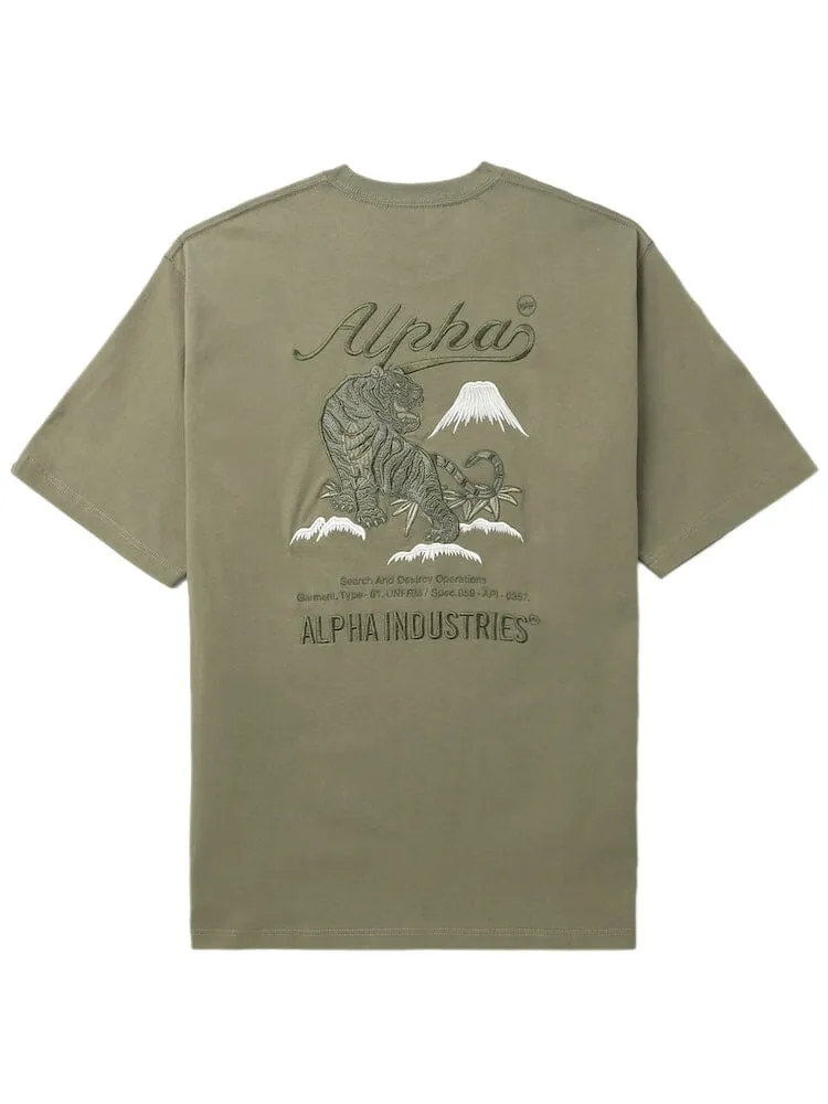 Alpha Industries UNFRM Tiger tricou kaki bumbac