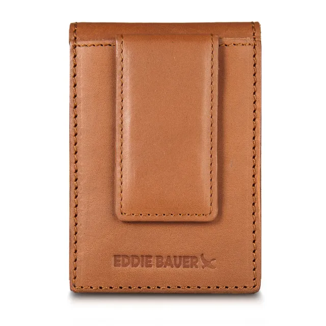 Eddie Bauer Outdoor Leather Portofel Piele Maro