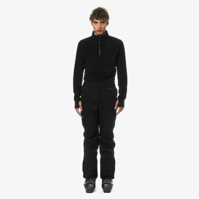 K-Way Avrieux Micro Twill pantaloni schi negri impermeabili