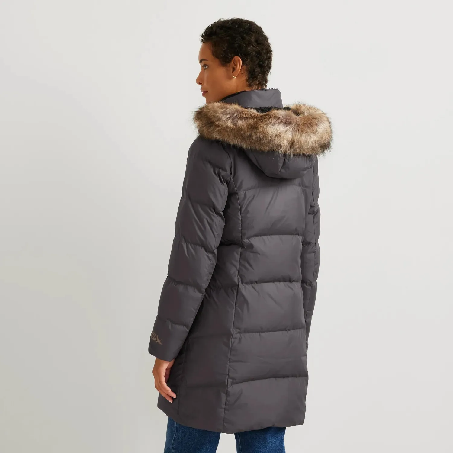 Eddie Bauer Lodge Cascadian parka puf dama mov
