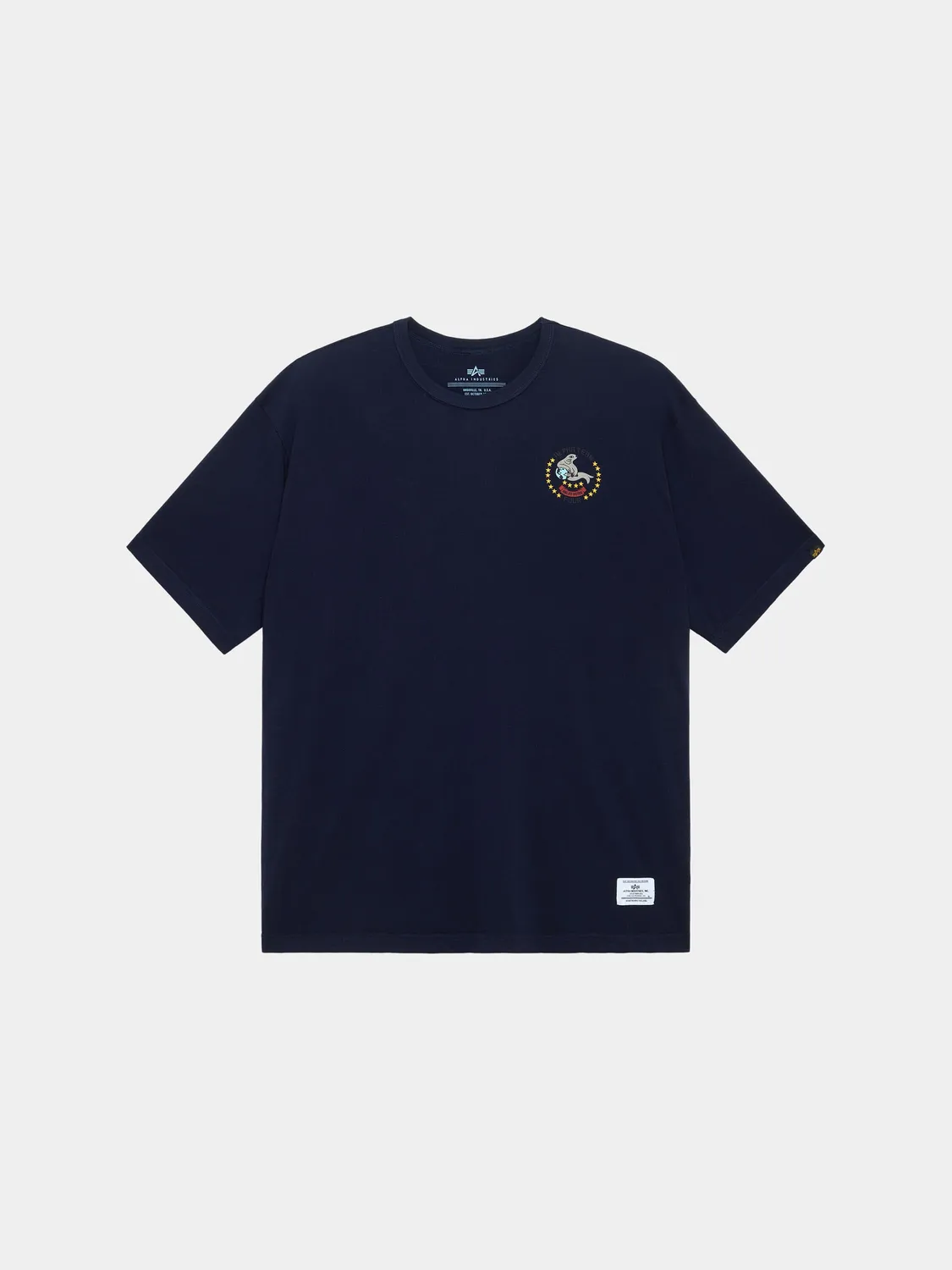 Alpha Industries Alpha Seal Relaxed Tee tricou replica blue