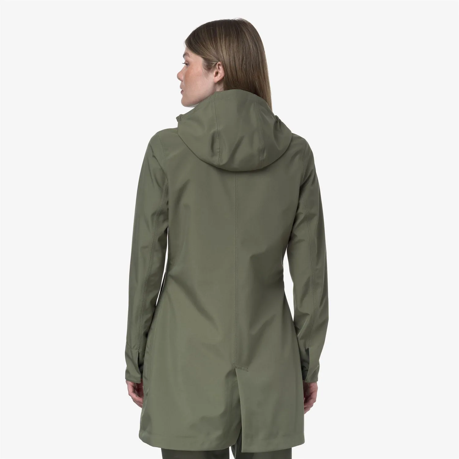 K-Way Mathy Bonded Jersey palton dama verde licheni