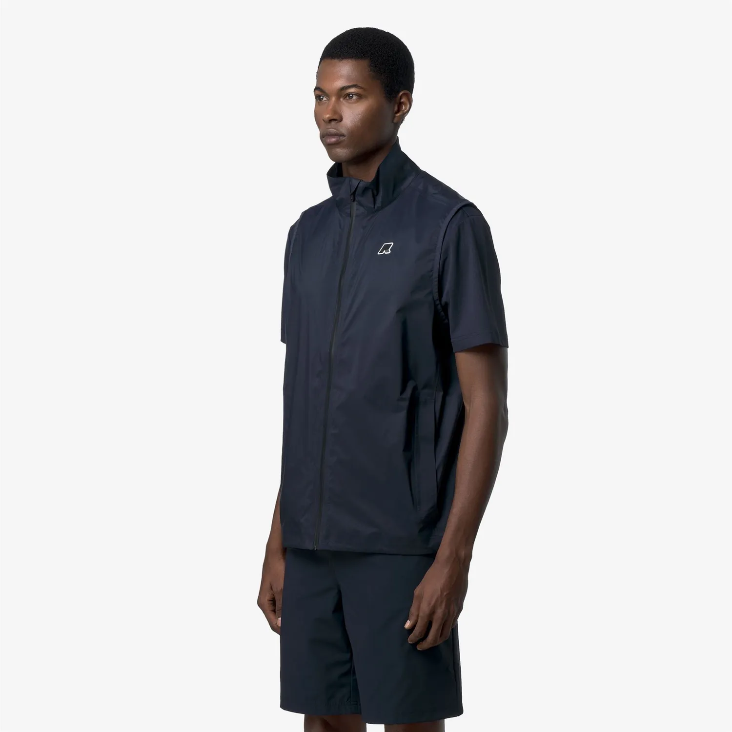 K-Way Croixer Travel vestă unisex Blue Depth impermeabilă