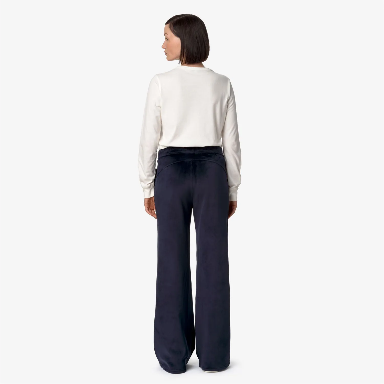 K-Way Jenny Velour Polar pantaloni dama albastru caldurosi
