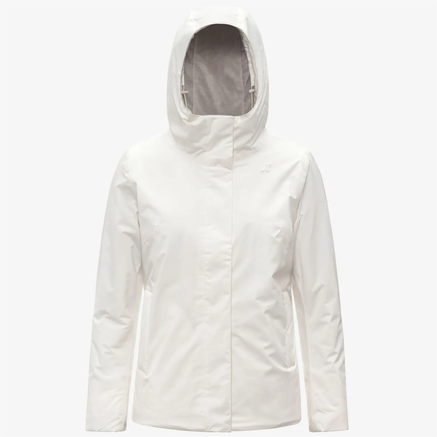 K-Way Lil Soft Touch Marmotta geaca dama alb-bej caldura medie