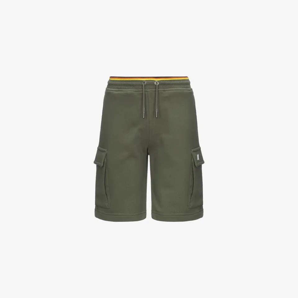 K-Way Erik Stripes French Terry short baieti verde