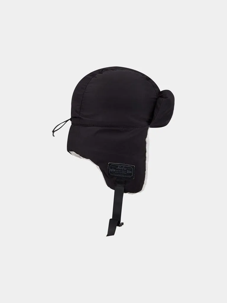 Alpha Industries Dodgers caciula trapper neagra puf