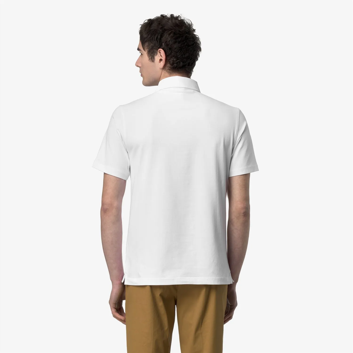 K-Way Viggo Lt Stretch Jersey polo alb slim