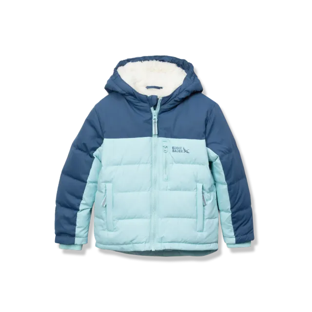 Eddie Bauer Classic Down geaca fetite canal blue puf
