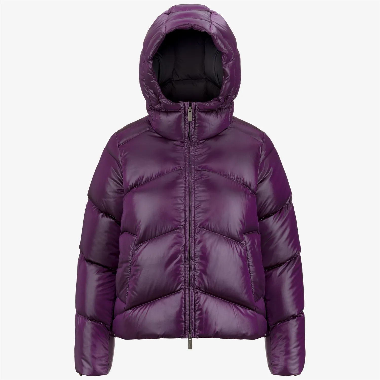 K-Way Ninev Crystal Chintz geaca dama violet cu puf
