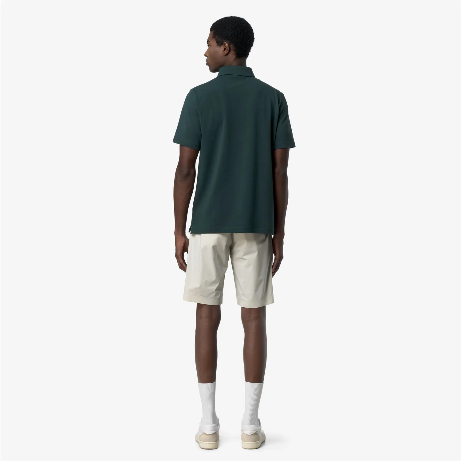 K-Way Klassic Vanoine polo barbati verde bumbac stretch