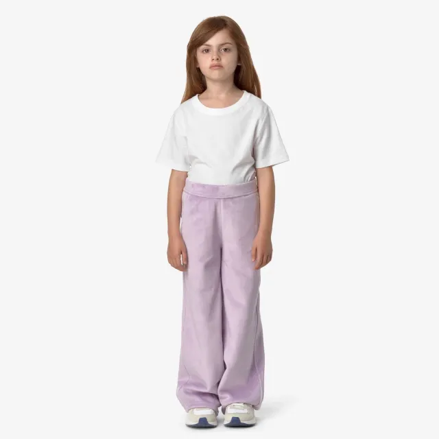 K-Way P. Jenny Velour Polar pantaloni lila evazați