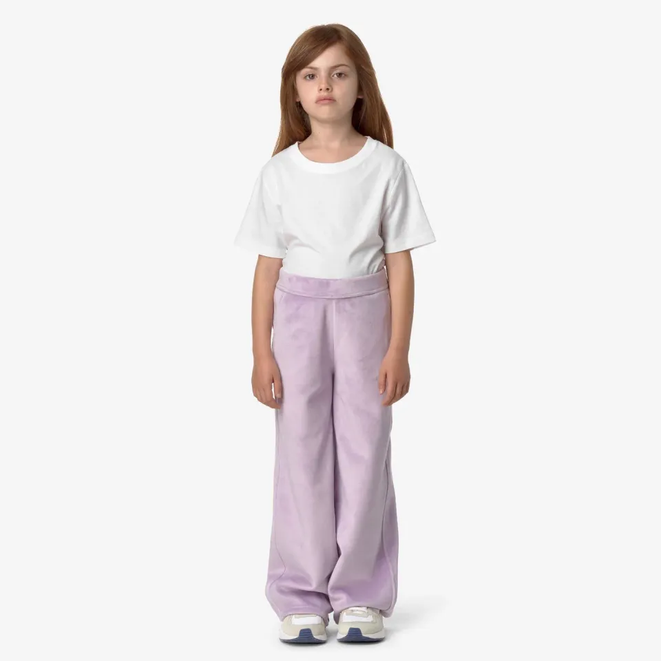 K-Way P. Jenny Velour Polar pantaloni lila evazați