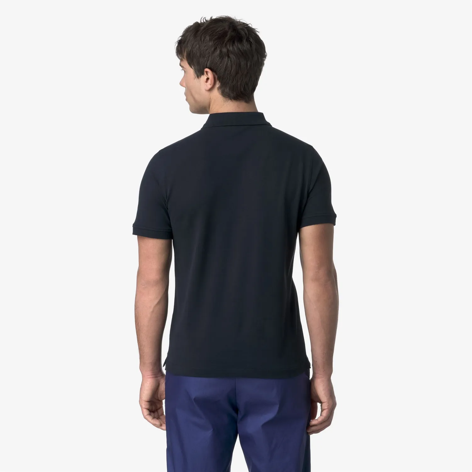 K-Way Vinnie Pique Slim polo barbati Blue Depth bumbac