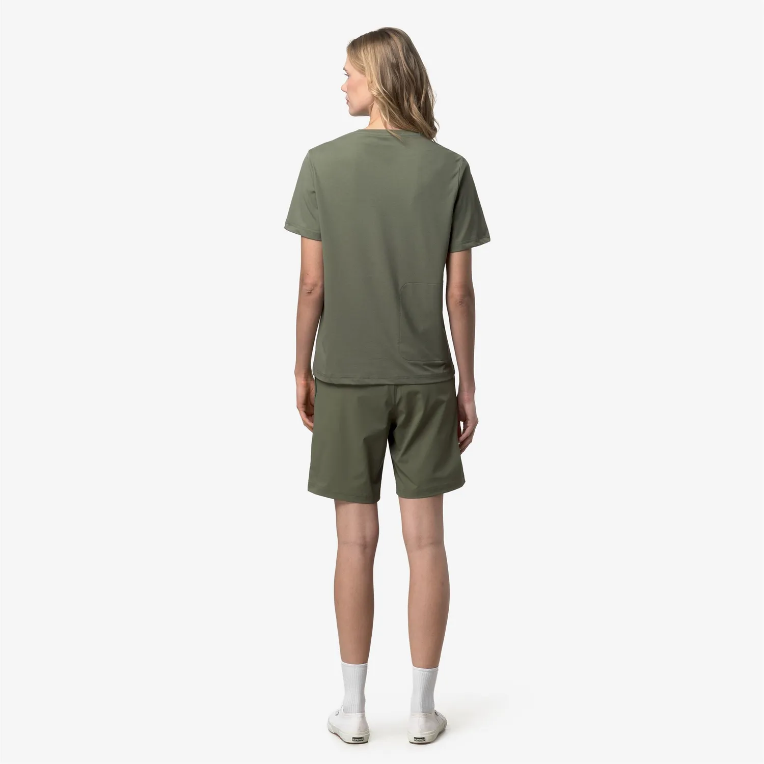 K-Way Sergine Travel tricou unisex verde cu uscare rapida