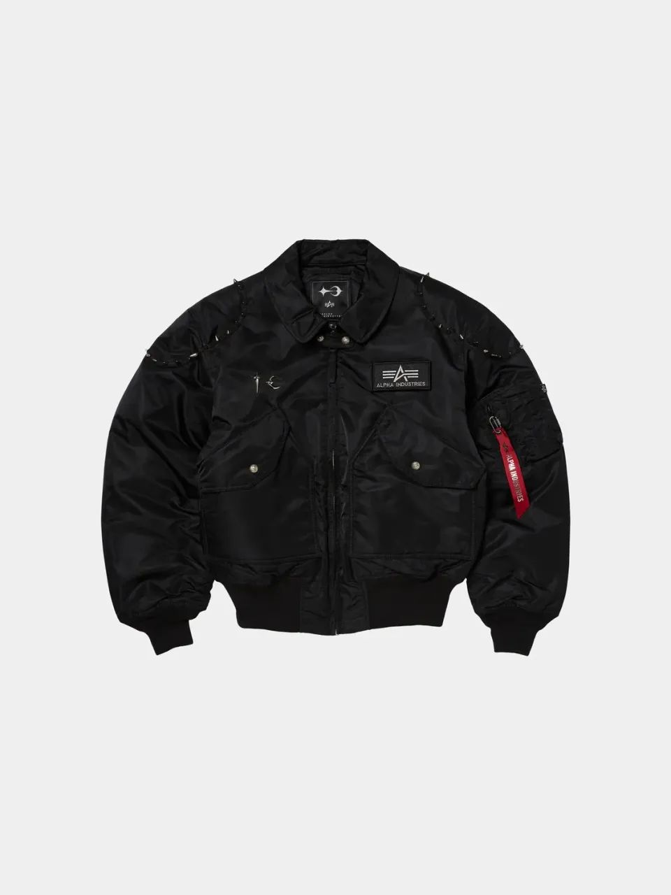 Alpha Industries CWU 45/P Thug Club Studded geaca bomber negru