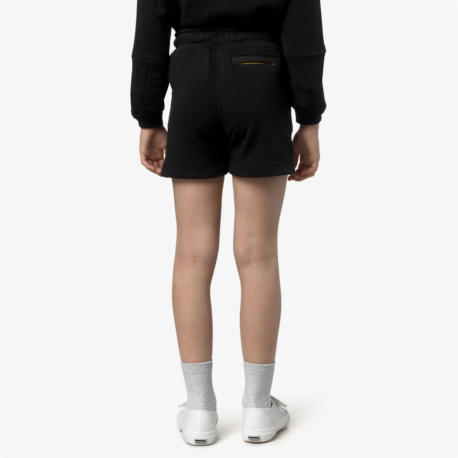 K-Way Rika PC pantaloni scurti fete negri bumbac