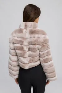 Mareus Fabrica de Blanuri Cappuccino Mist 464 haină chinchilla