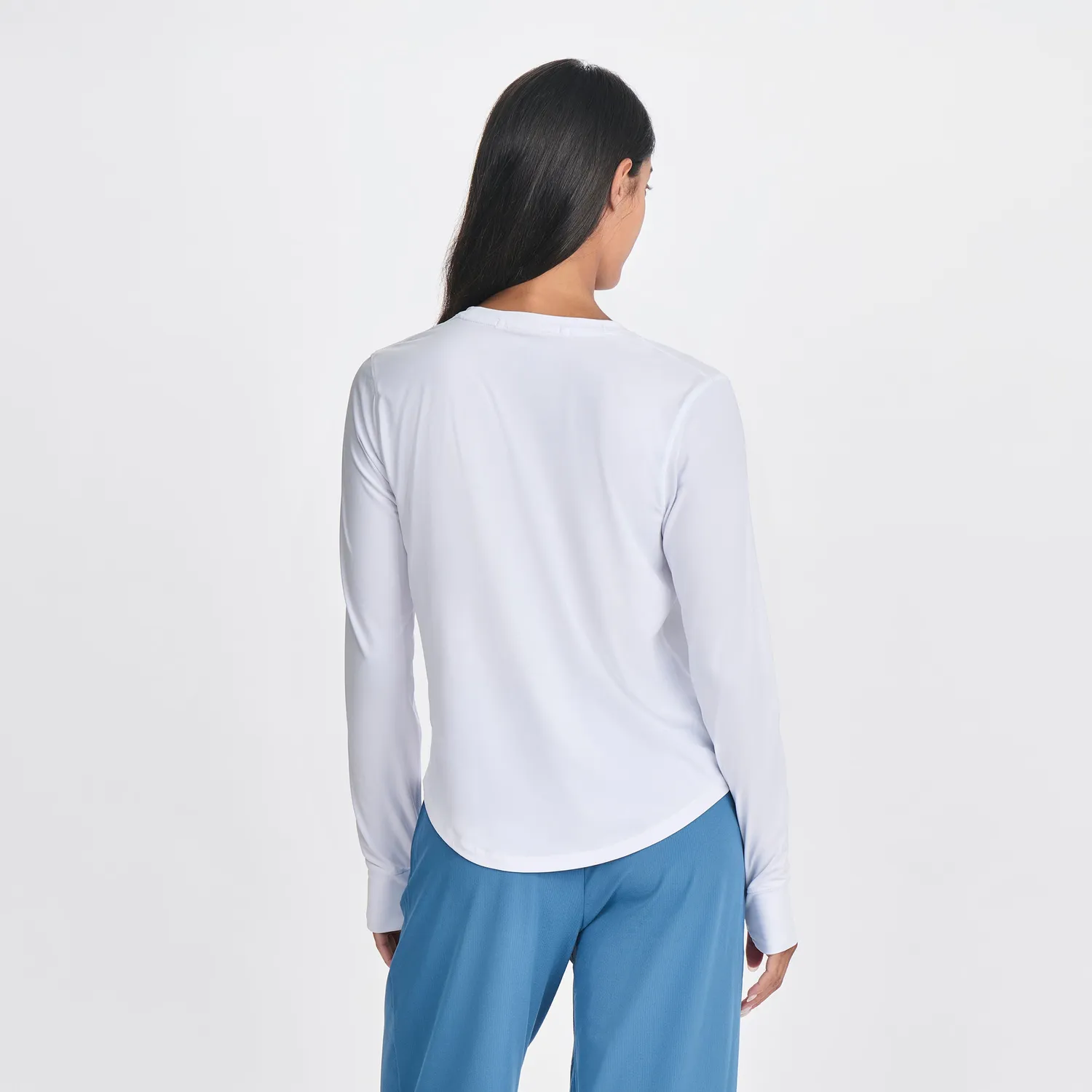 Eddie Bauer Solarfoil Pullover Print bluza alba protectie UV