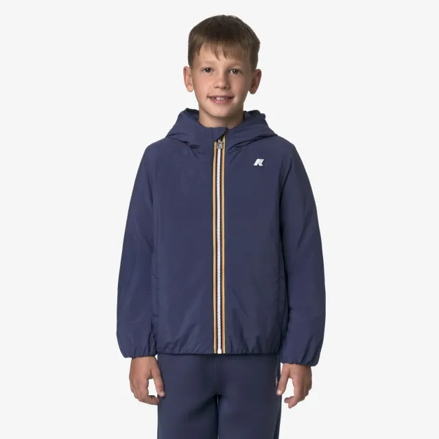 K-Way Jack Plain Warm geaca baieti Blue Deep Cobalt impermeabila