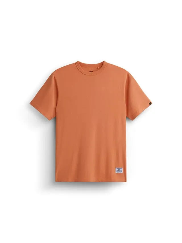 Alpha Industries Essential Relaxed Tee tricou galben șofran bumbac