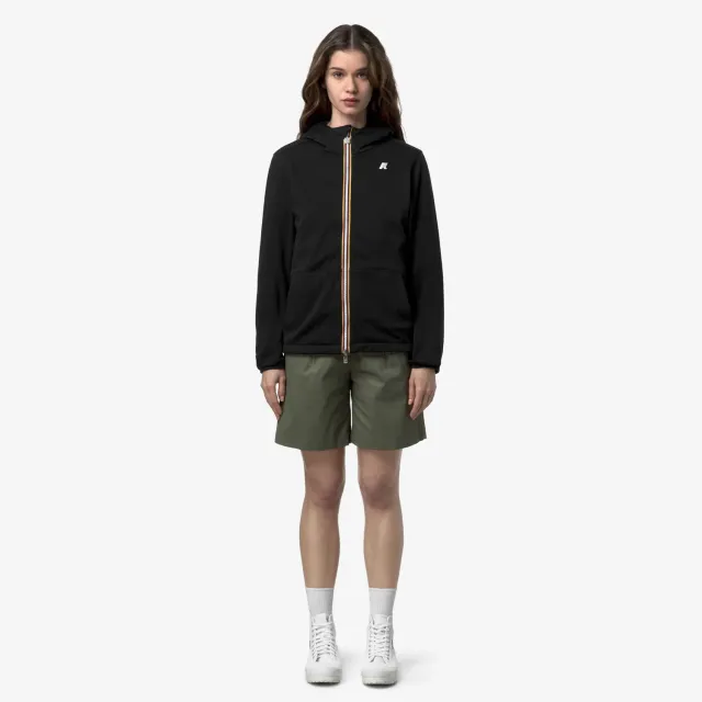 K-Way Jake Double Interlock geaca scurta reversibila negru-verde