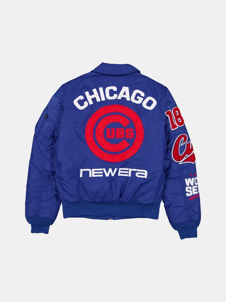 Alpha Industries MA-1 Chicago Cubs jachetă bomber albastră
