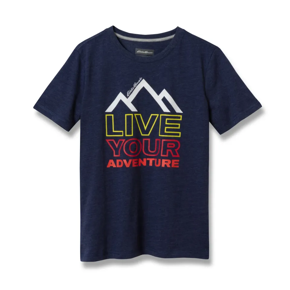 Eddie Bauer Boys Graphic tricou gri bumbac cu imprimeu