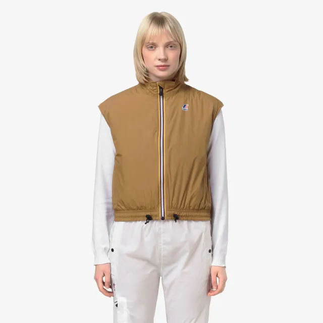 K-Way Carine Warm 4.0 vestă damă maro matlasată