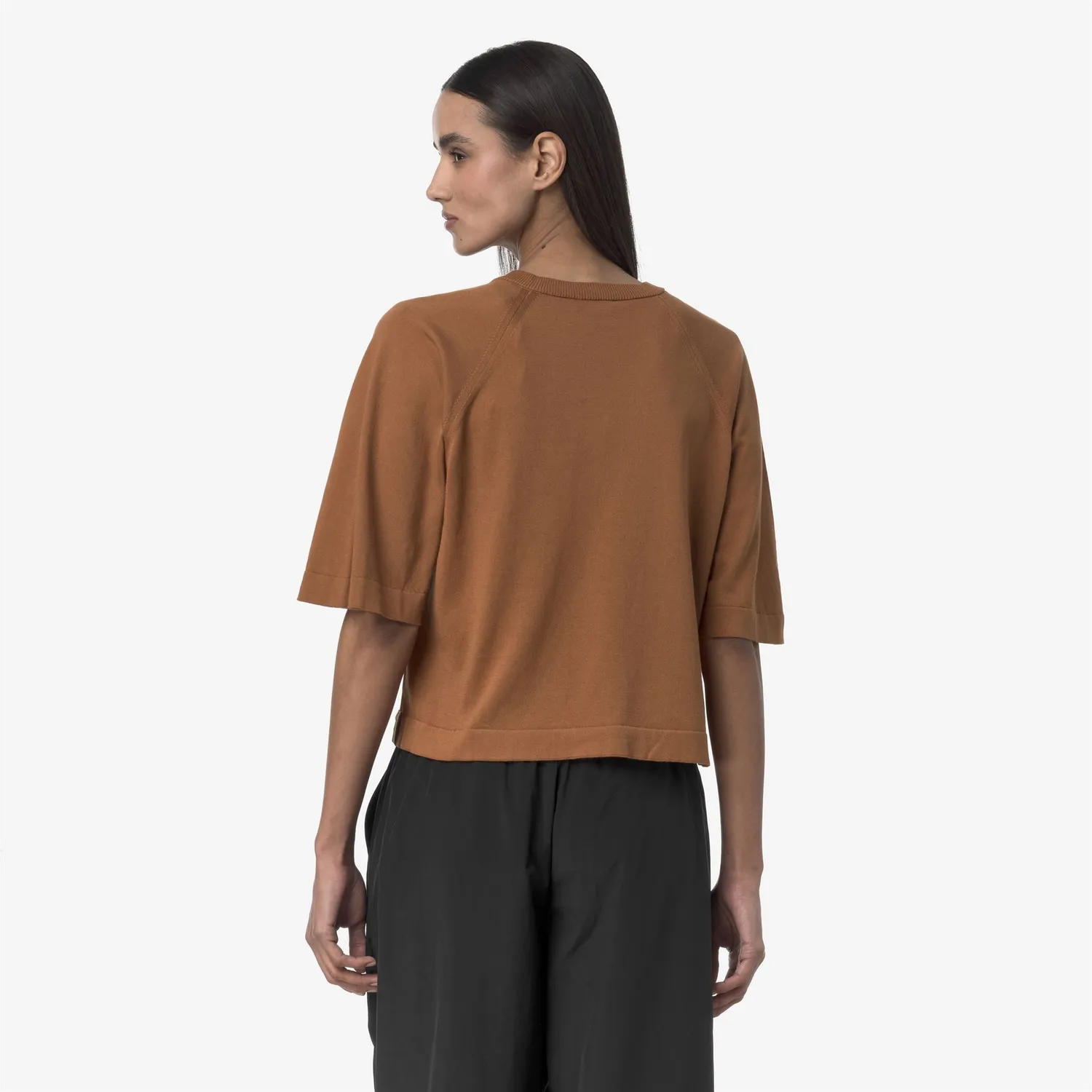 K-Way Marol pulover Brown Bran bumbac damă