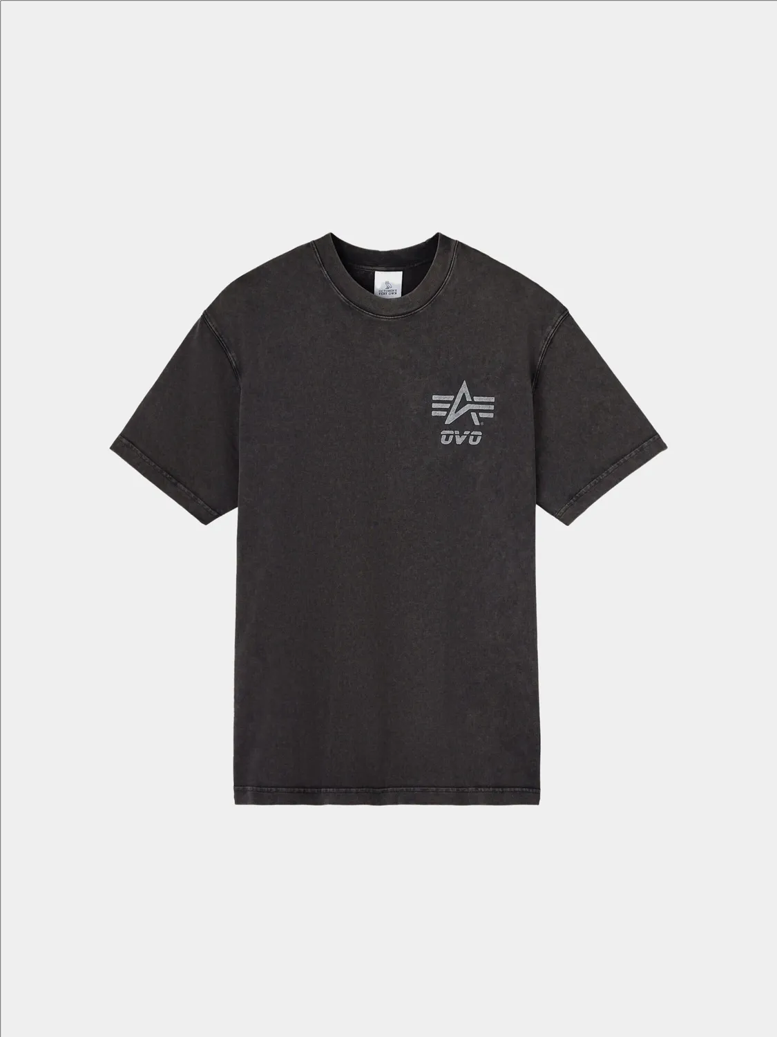 Alpha Industries OVO Garment Dye tricou negru bumbac